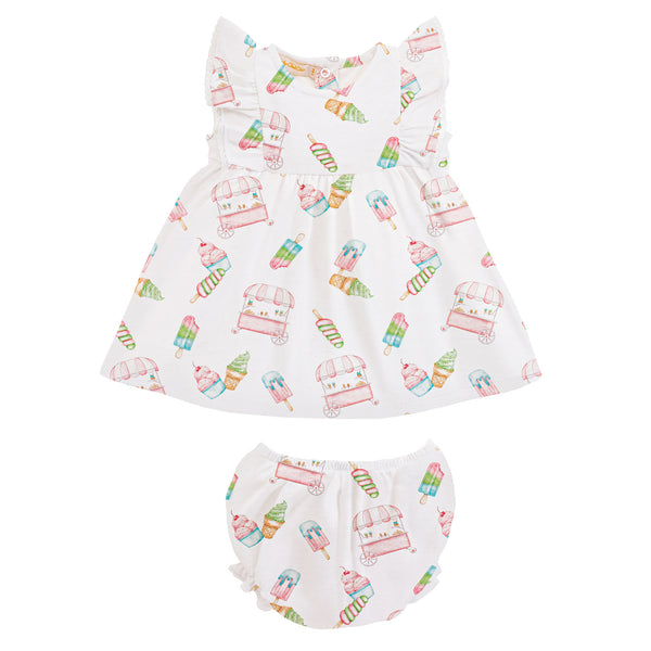 Icepops Dress Set with Ruffle