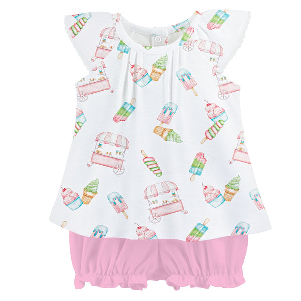 Icepops, Blouse And Bloomer Set