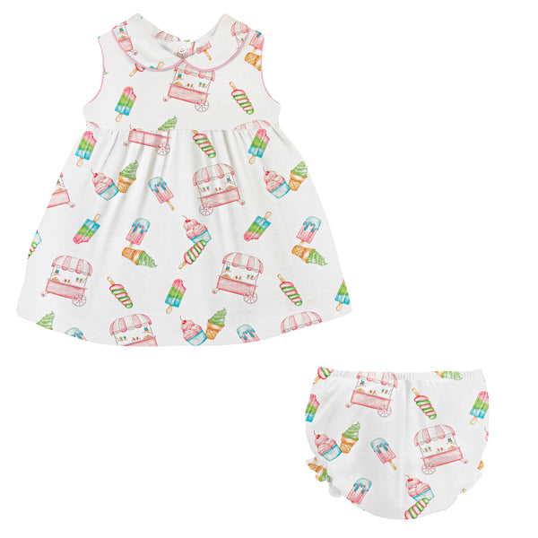 Icepops, Dress Set with Round Collar