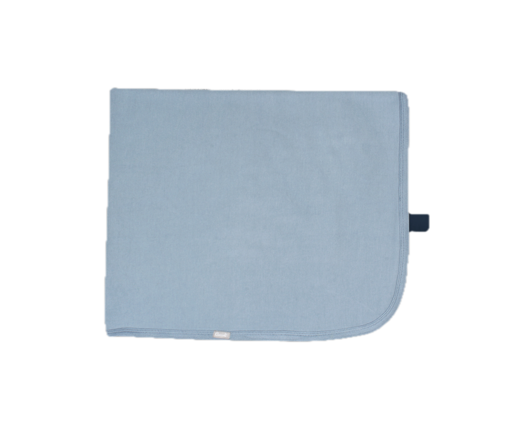 Infant Receiving Blanket, Steel Blue