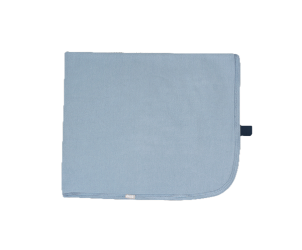 Infant Receiving Blanket, Steel Blue