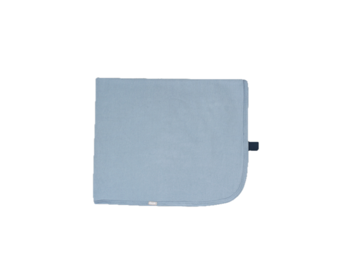 Infant Receiving Blanket, Steel Blue