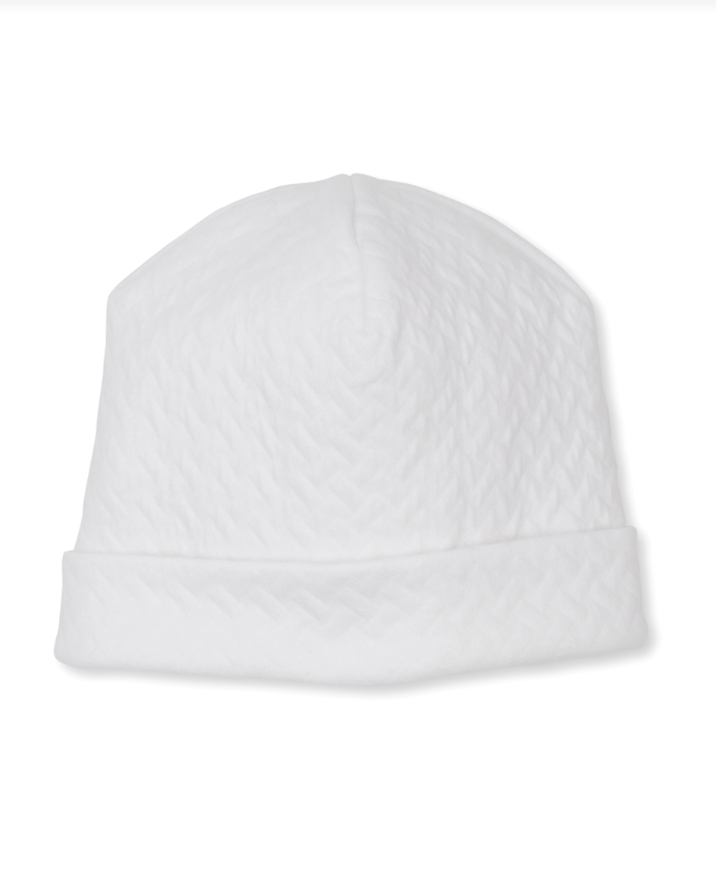 Jacquard Hat, White