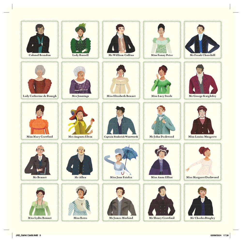 Chronicle Books Jane Austen Bingo
