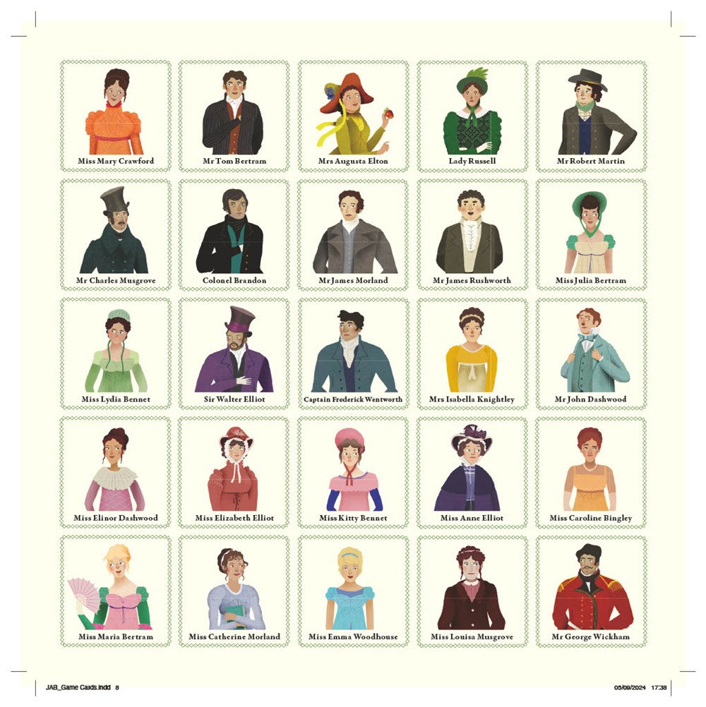 Chronicle Books Jane Austen Bingo