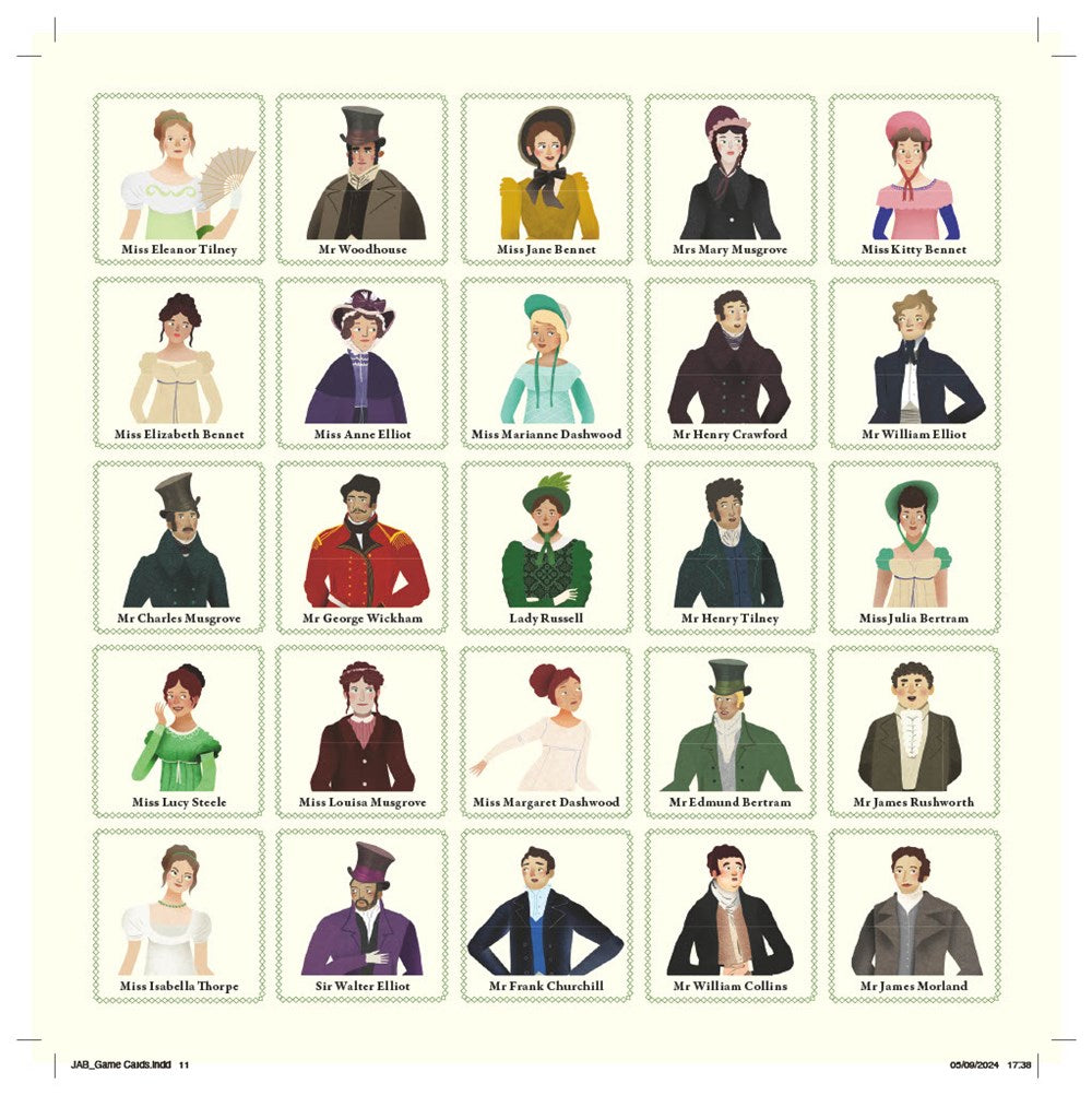 Chronicle Books Jane Austen Bingo