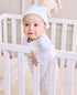 Teddy Bear Time Blue Jacquard Hat