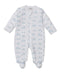 Forest Fanfare Blue Zip Footie