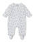 Teddy Bear Time Blue Jacquard Zip Footie