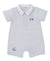 Fairway Foursome Blue Stripe Short Playsuit