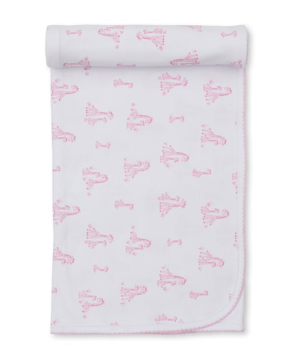 Giraffe Grace Pink Blanket