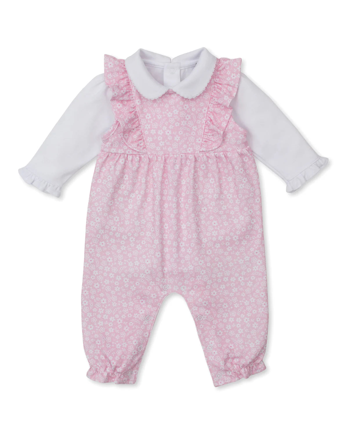 Fall in Bloom Pink Overall Set