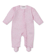 Fall in Bloom Pink Zip Footie