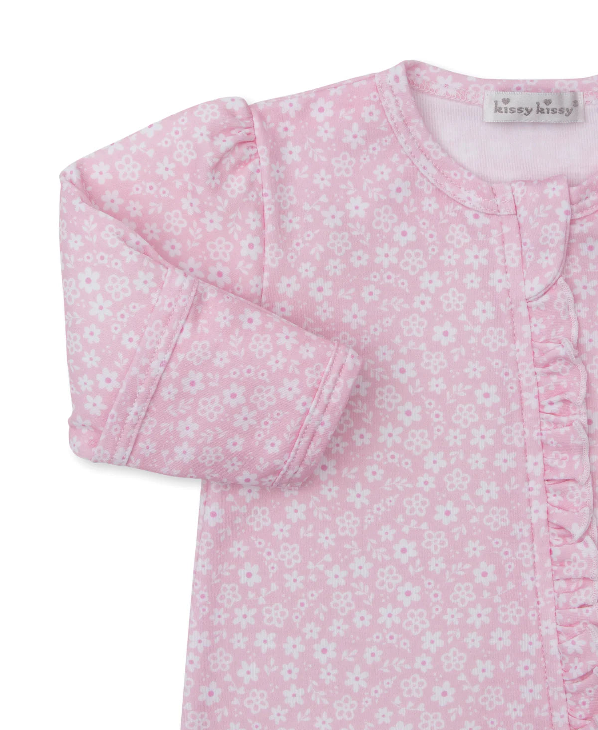 Fall in Bloom Pink Zip Footie