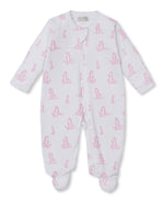 Giraffe Grace Pink Zip Footie