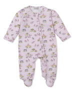 Pink Jungle Safari Zip Footie