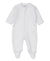 Classic Jacquards White Zip Footie