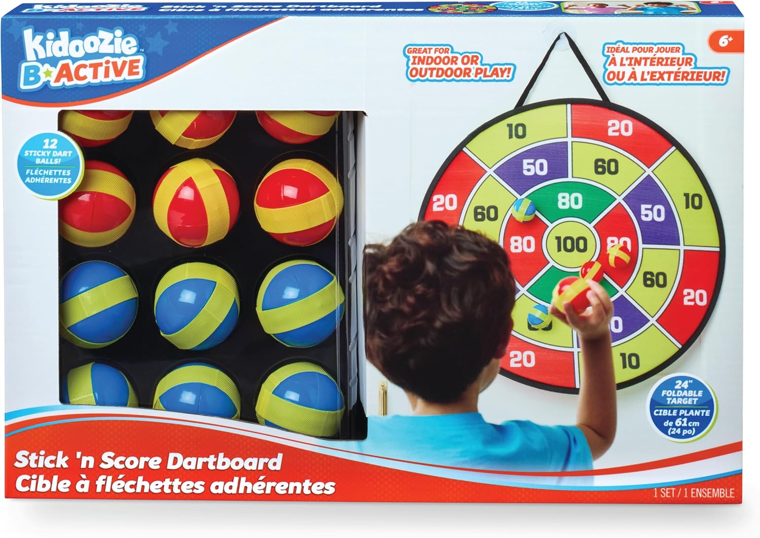 Kidoozie Stick 'N Score Dartboard