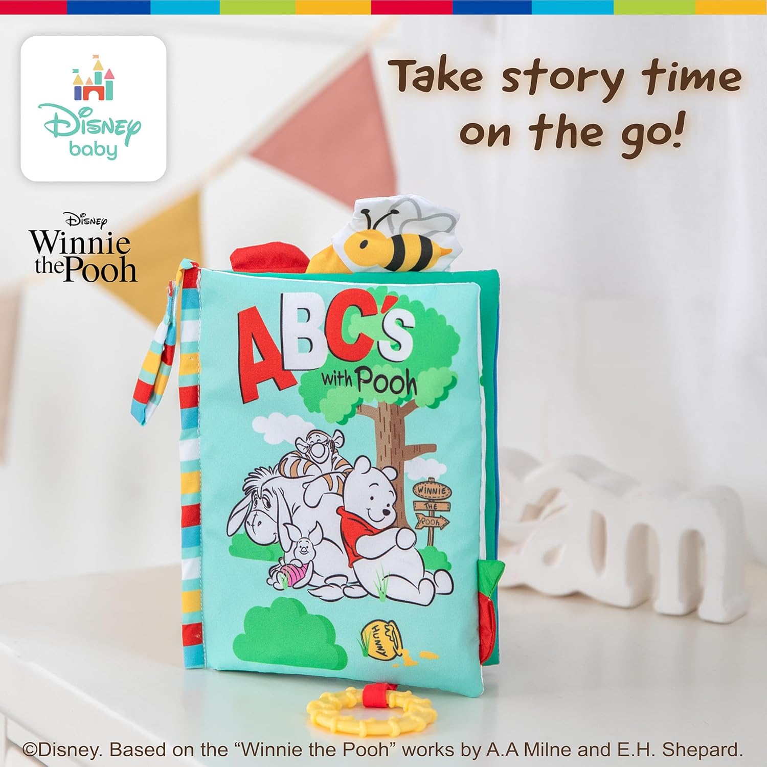 Kids Preferred Disney Baby Winnie The Pooh Deluxe Soft Book Abc's with Pooh