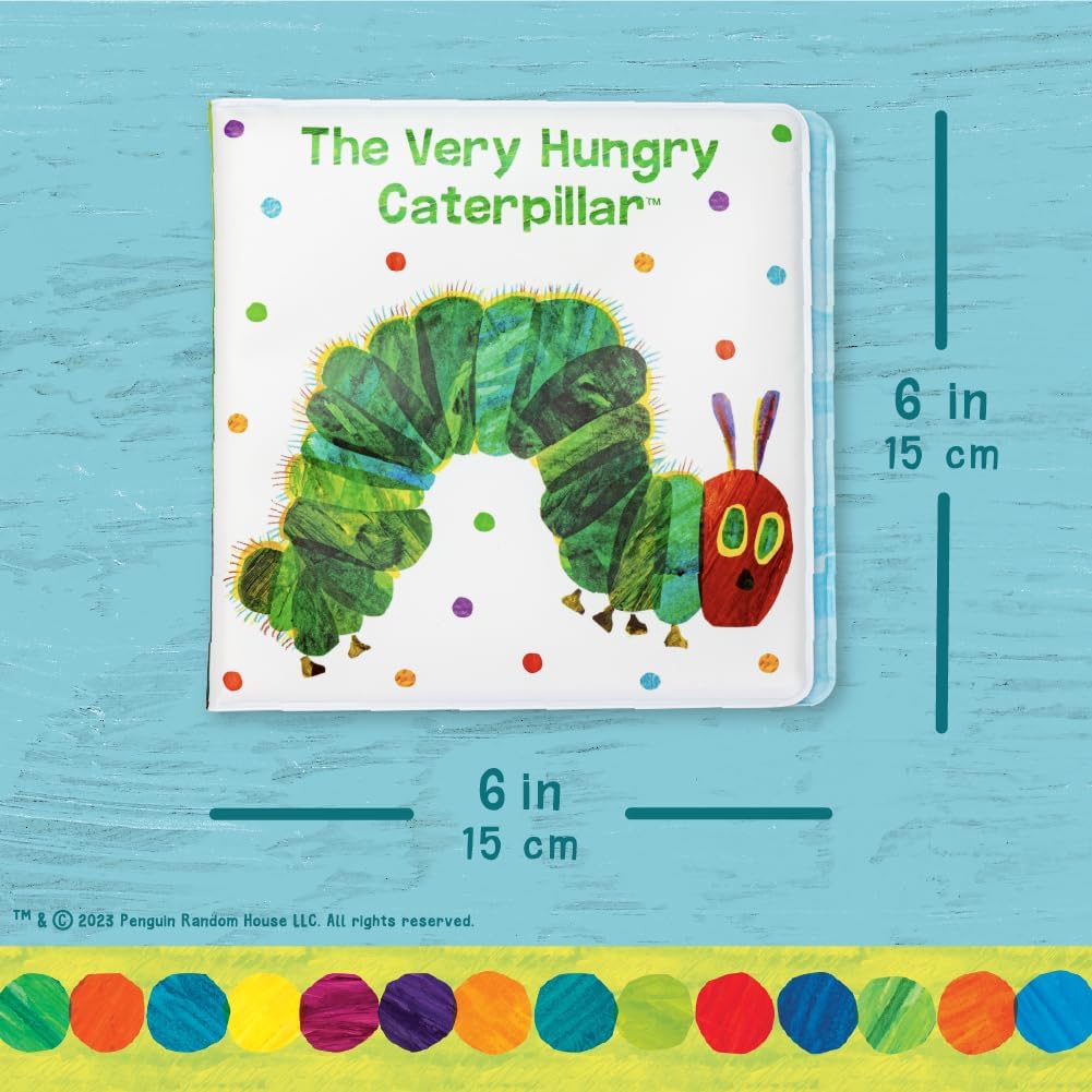 Kids Preferred World of Eric Carle The Very Hungry Caterpillar 6 Inch Vinyl Bath Book