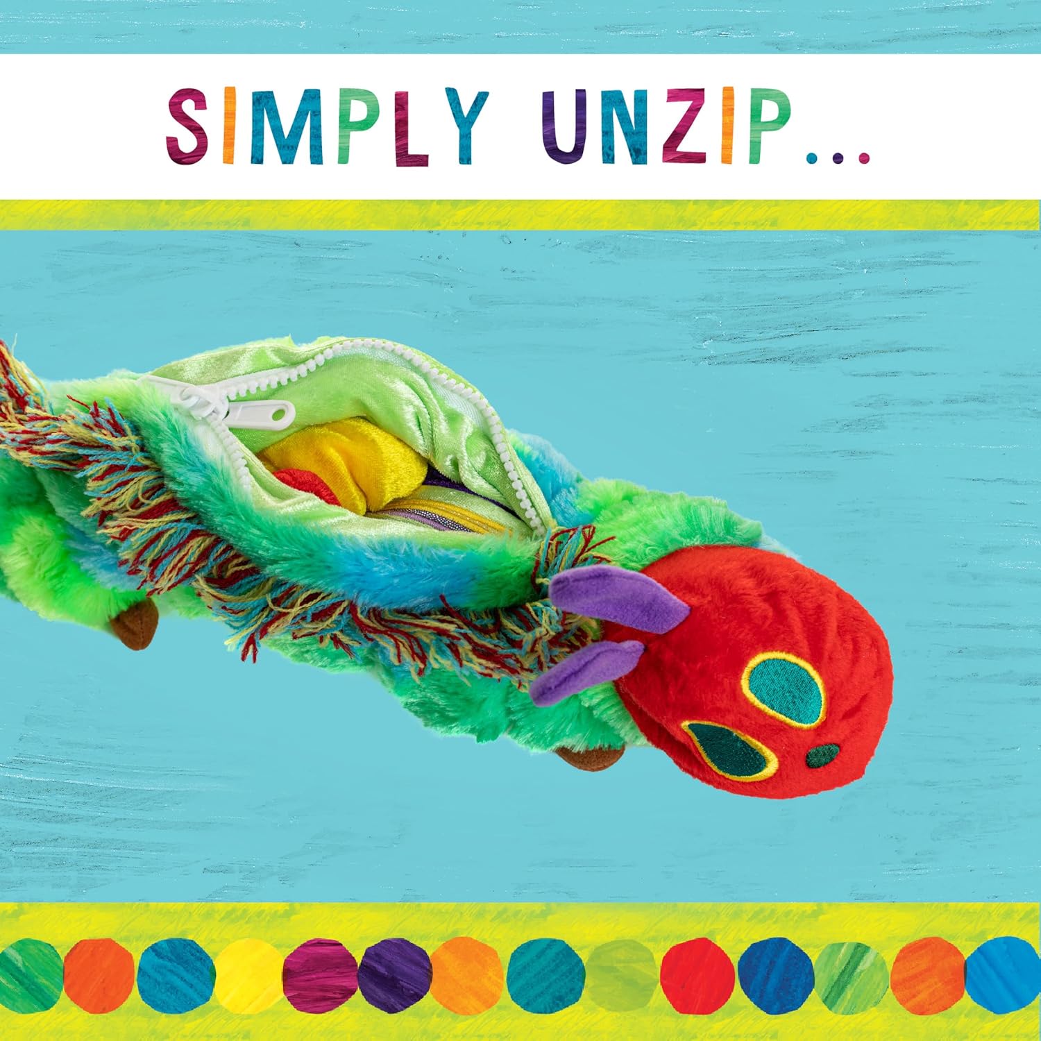 Kids Preferred World of Eric Carle, The Very Hungry Caterpillar Butterfly Reversible Stuffed Animal Plush Toy
