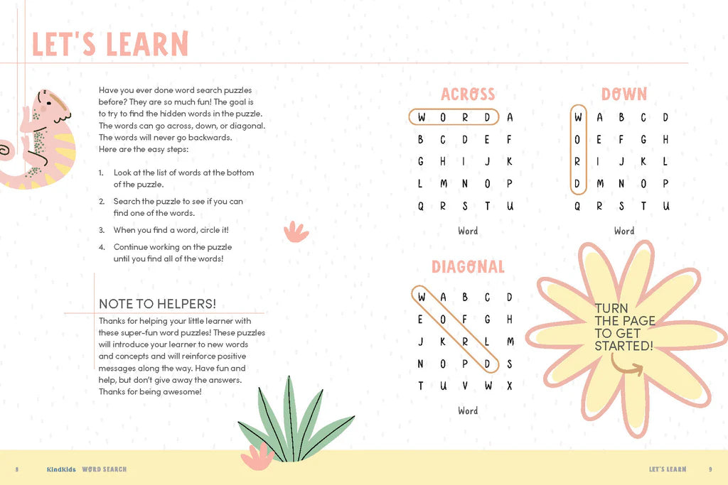 Schiffer Publishing KindKids Word Search: Brain-Boosting Puzzles for Kids