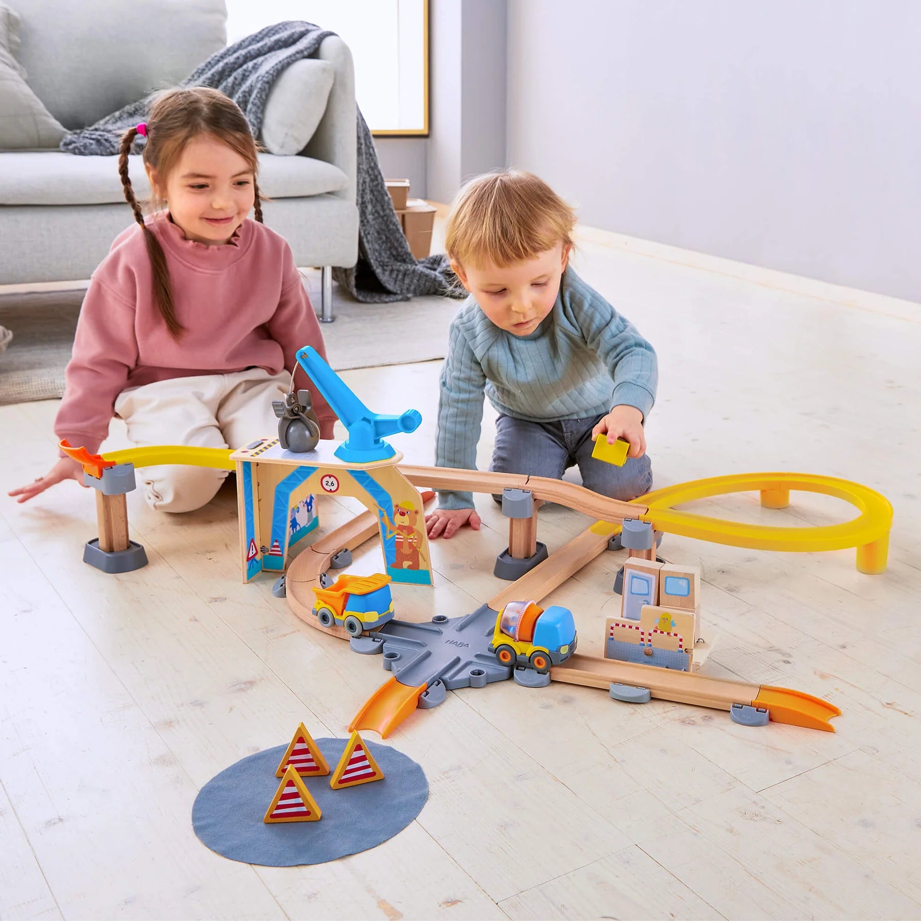 Haba Kullerbü Construction Zone Play Track Set
