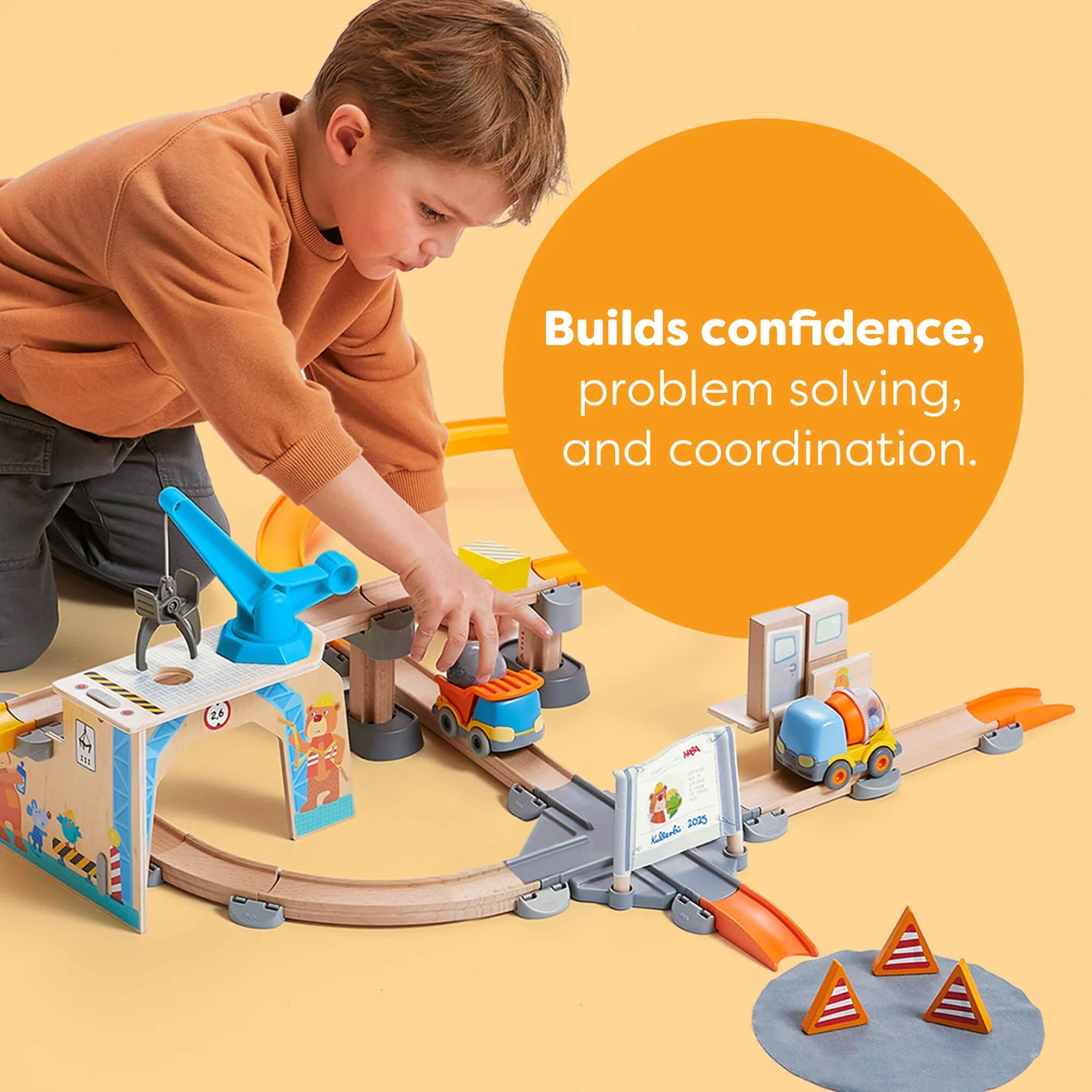Haba Kullerbü Construction Zone Play Track Set