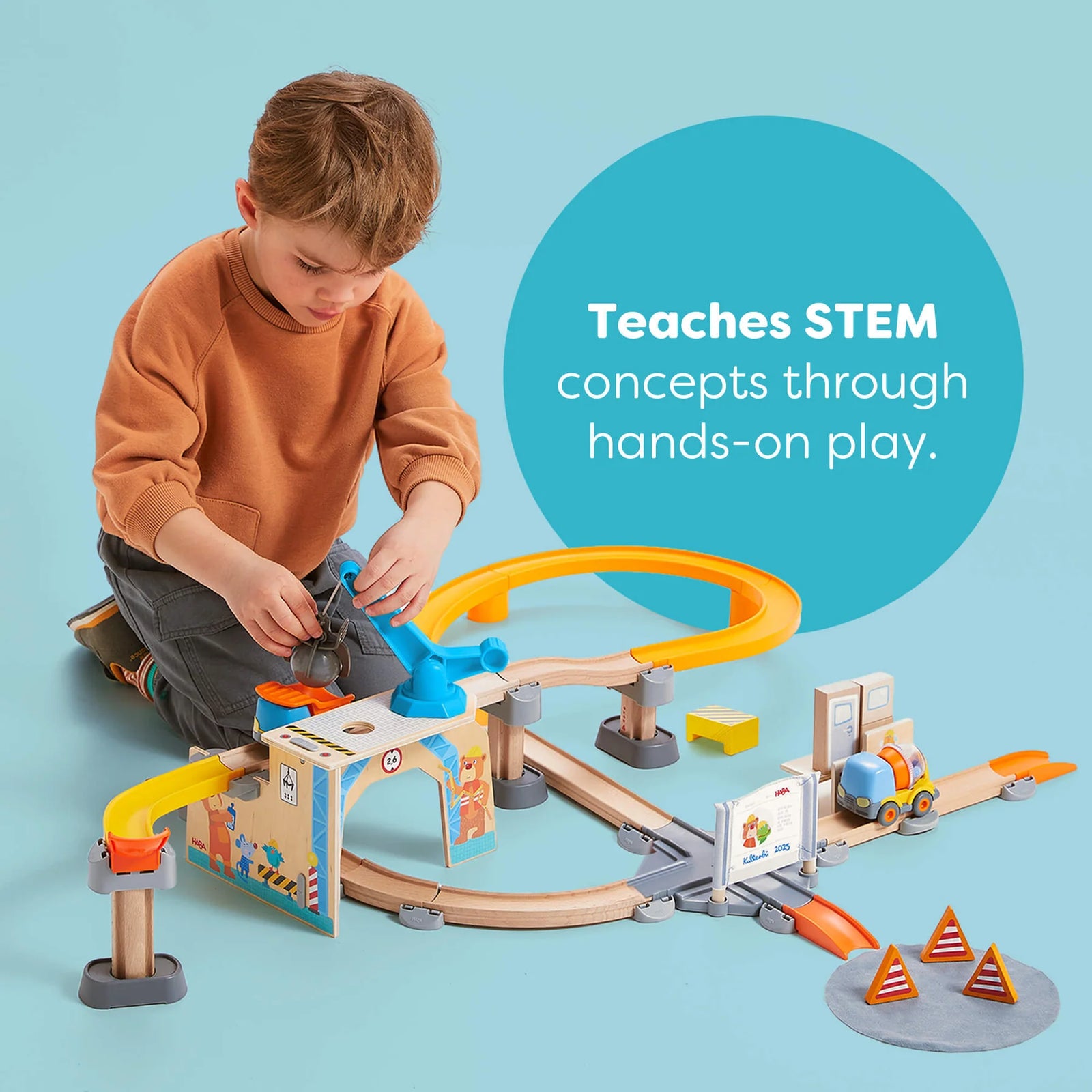 Haba Kullerbü Construction Zone Play Track Set