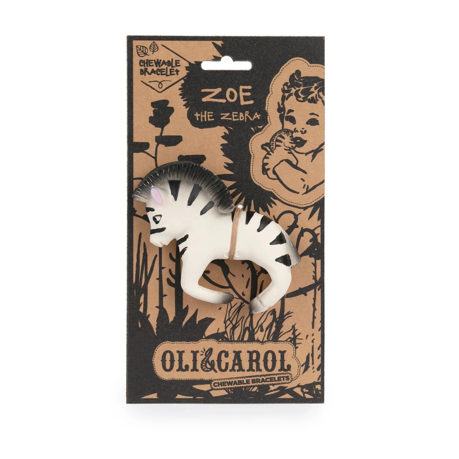 Oli & Carol Zoe the Zebra Baby Teether