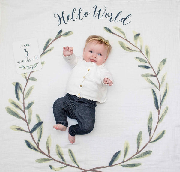 Baby’s First Years - Hello World, Muslin Blanket