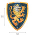 Liontouch Pretend-Play Foam Noble Knight Small Shield - Blue