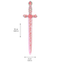 Liontouch Pretend-Play Foam Sword - Princess Rose Mary Sword