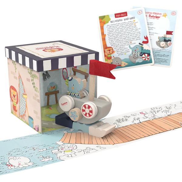 Lolo's Funny Autoboat 2-in-1 Stacking Game