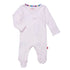 Love Lines Pointelle Footie, Pink