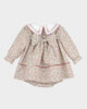 Sophie & Lucas Claret Berries Red Miller Dress & Bloomer Set, Embroidery Handmade