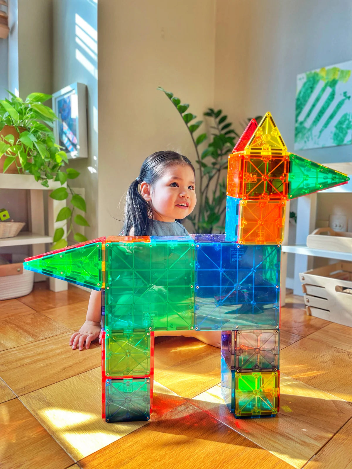 MAGNA-TILES® Clear Colors 32 Piece Set