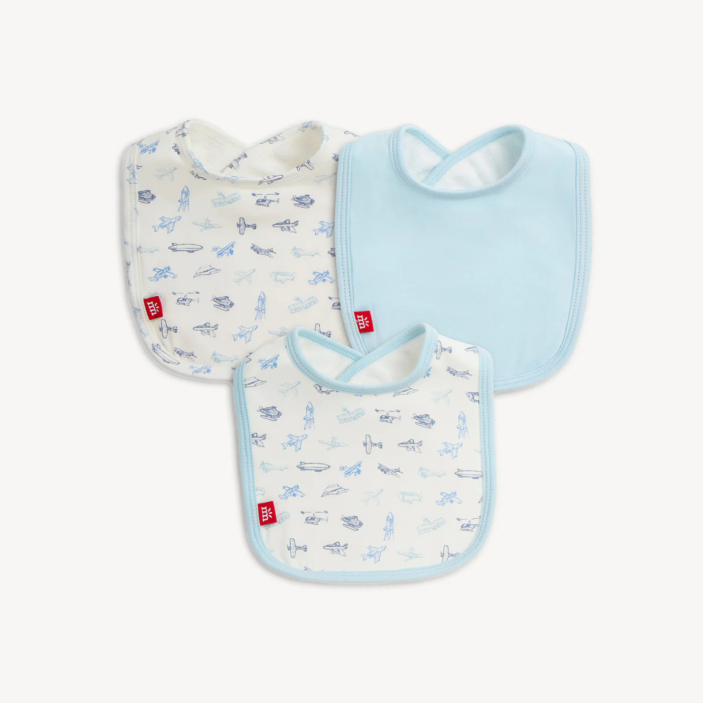 Magnetic Me Airplanes Modal Magnetic Bib 3-Pack