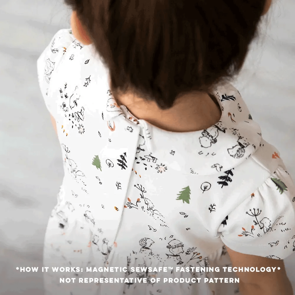 Cheetah Bonita Organic Cotton Magnetic Little Baby Dress + Legging Set