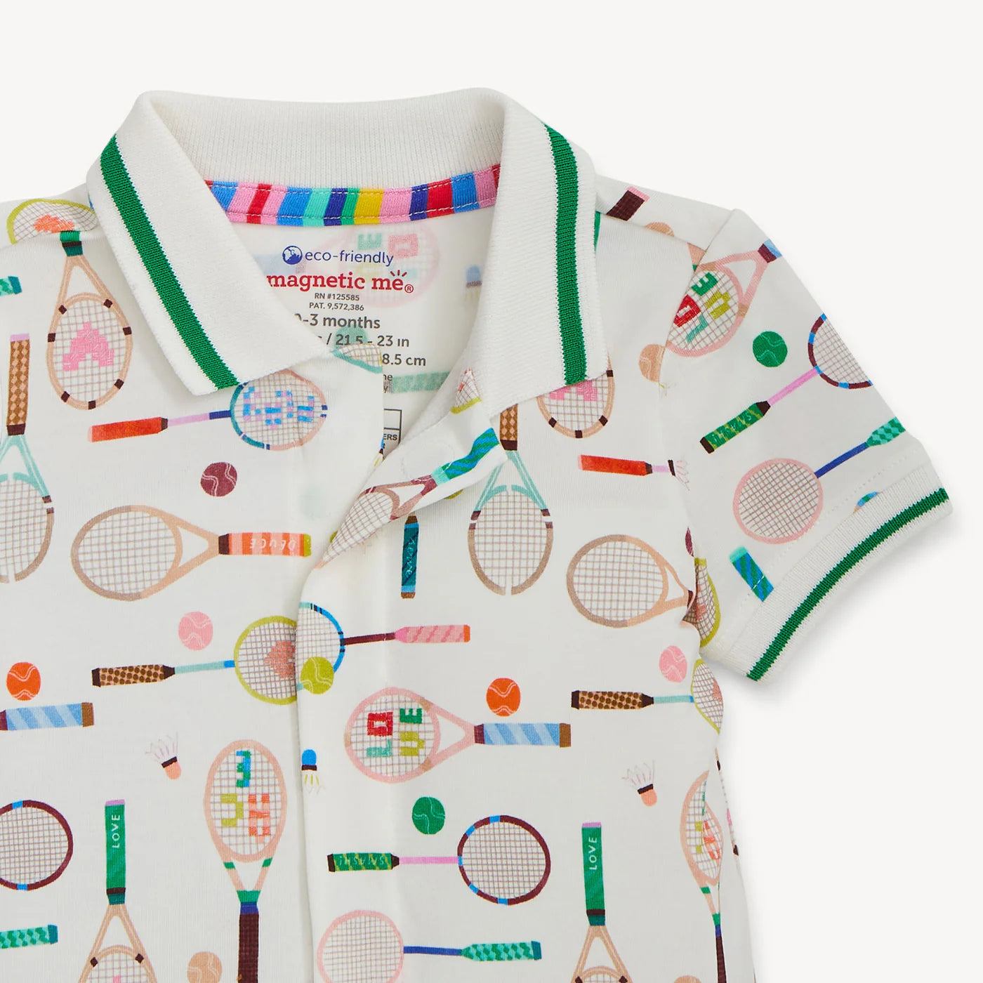 Magnetic Me Love All Modal Magnetic Polo Romper