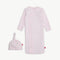 Magnetic Gown & Hat Set, Love Lines, Pink