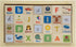 Maple Landmark Letter Picture Blocks with Tray