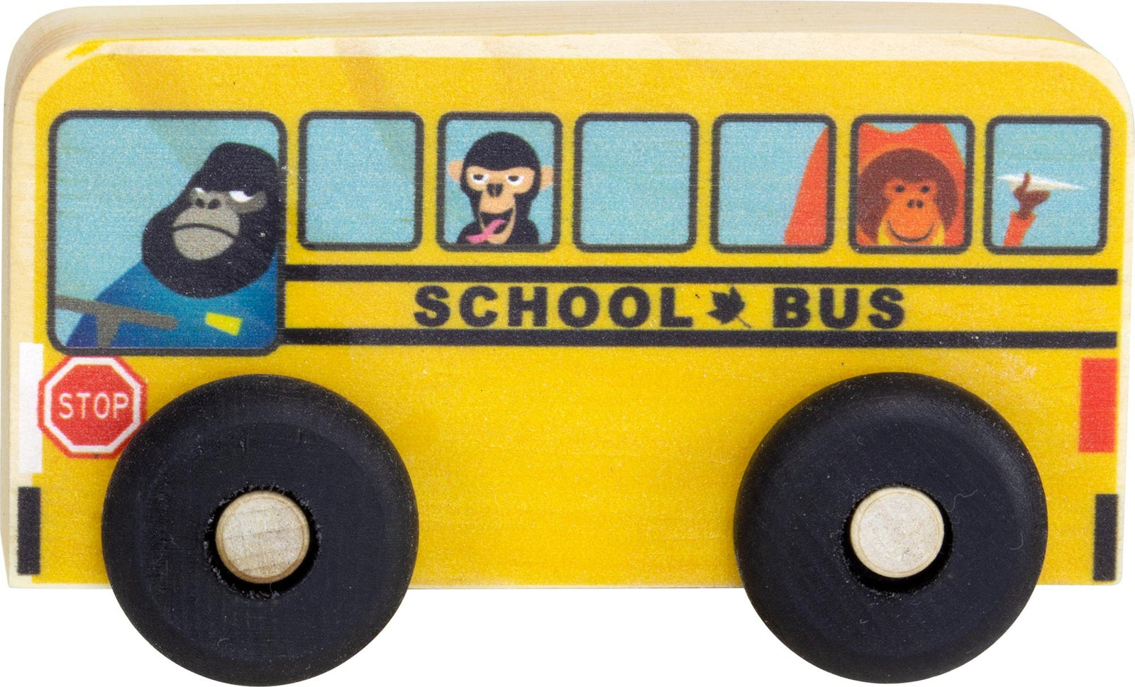 Maple Landmark Wooden Scoot - School Bus