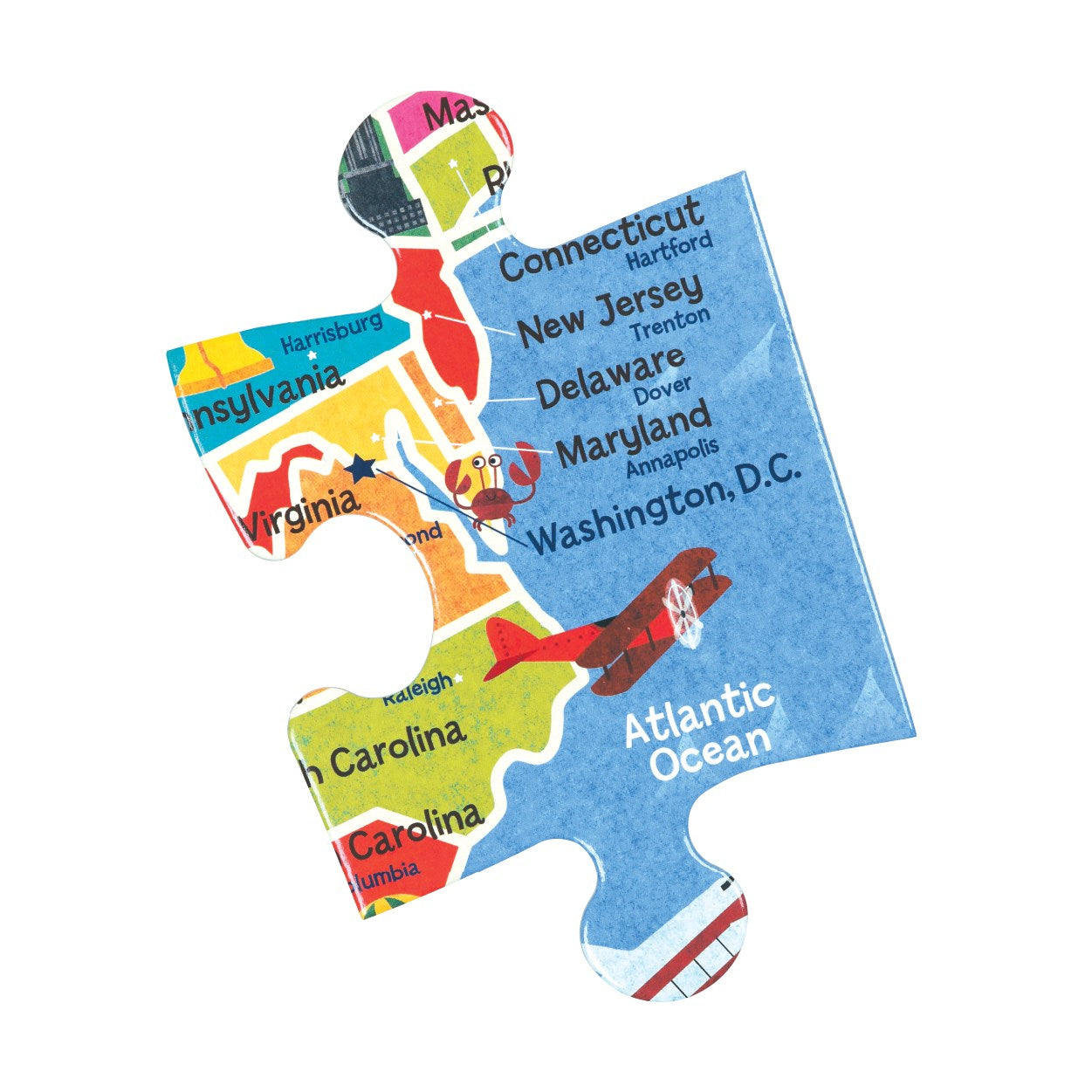 Mudpuppy Map of the USA Jumbo Puzzle