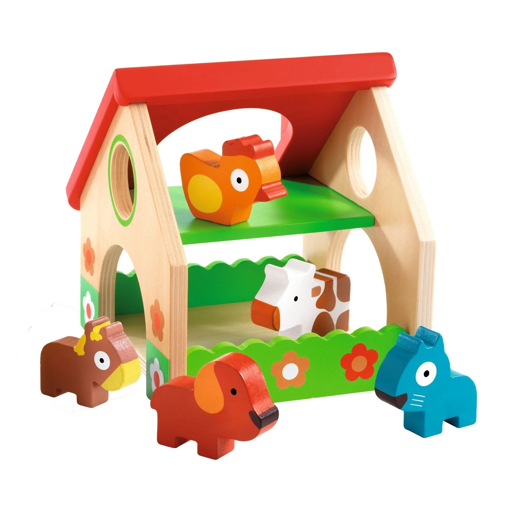 Mini Farm Sets Djeco Minifarm Wooden Farm Set – Kids 'N Kribs