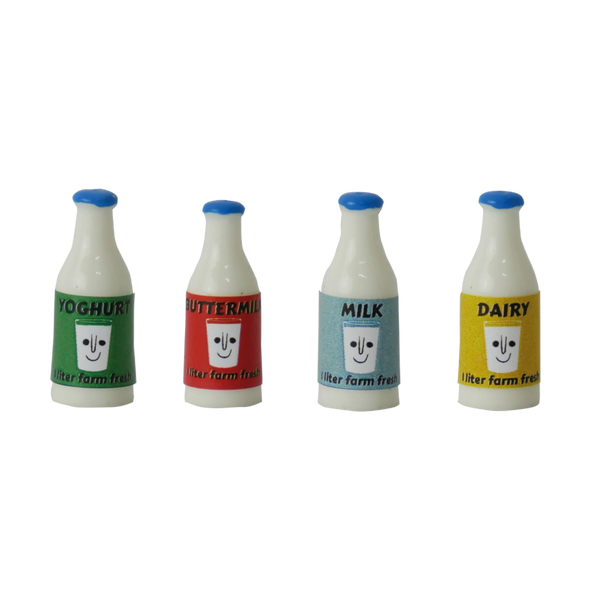 Minis - Milk Bottles, 4 PCS