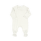 Modal Zipper Footie, Cream
