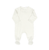 Modal Zipper Footie, Cream