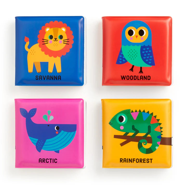 Mudpuppy Animals Of The World Color Magic Bath 4 Book Set