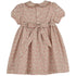 Luli & Me Mulberry Floral Smocked, Red Dress, Embroidery Handmade